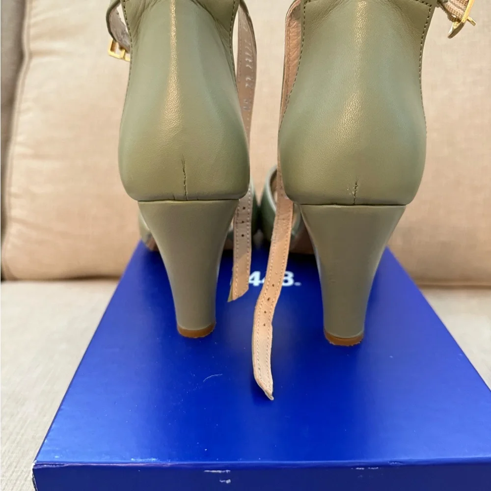 Eric Michael Women's Sage Green Heels - Picture 7 of 7